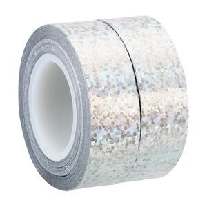 Glitter Sparkle Tape 2 Pack Holographic Art Decor DIY Craft